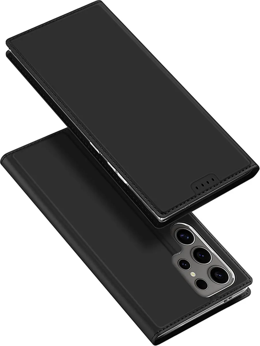 Dux Ducis Telefoonhoesje Samsung Galaxy S25 Ultra - Book Case - Zwart