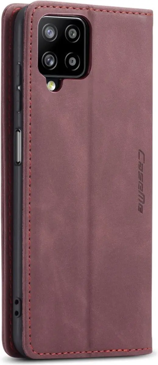 Caseme 013 Book Case Hoesje Samsung Galaxy A12 - Bordeaux
