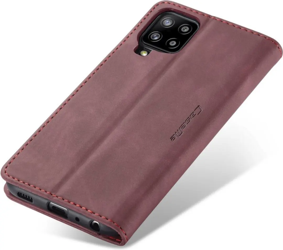 Caseme 013 Book Case Hoesje Samsung Galaxy A12 - Bordeaux