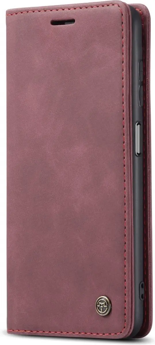 Caseme 013 Book Case Hoesje Samsung Galaxy A12 - Bordeaux - afbeelding 6 van 6