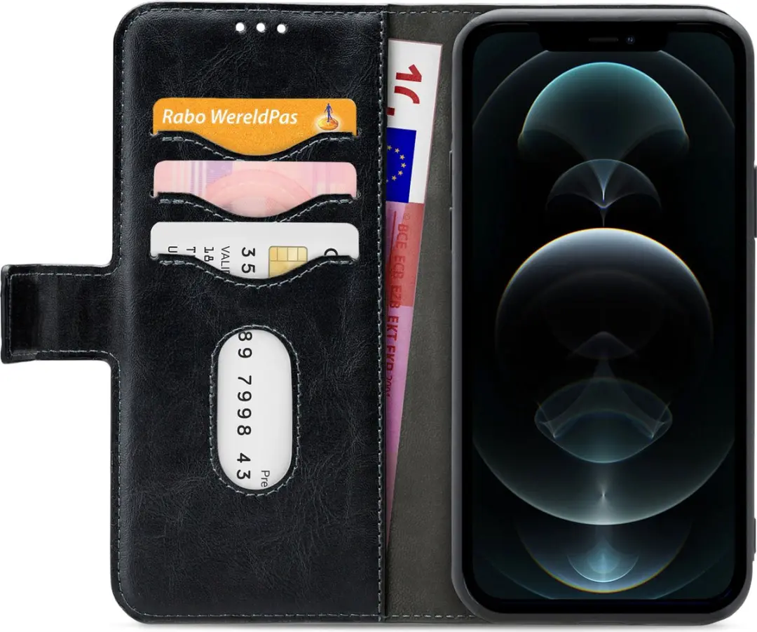 Mobilize 2-in-1 Gelly Wallet Case iPhone 12 Pro Max - MOB-PTIOGWCB-IPH1267b - Zwart