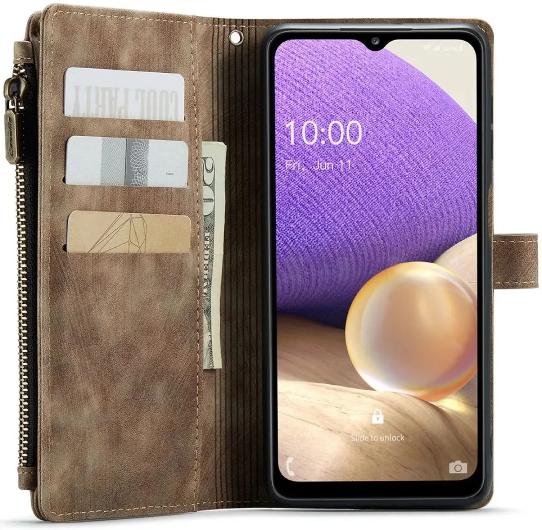 Caseme C30 Hoesje Samsung Galaxy A23 - Bruin