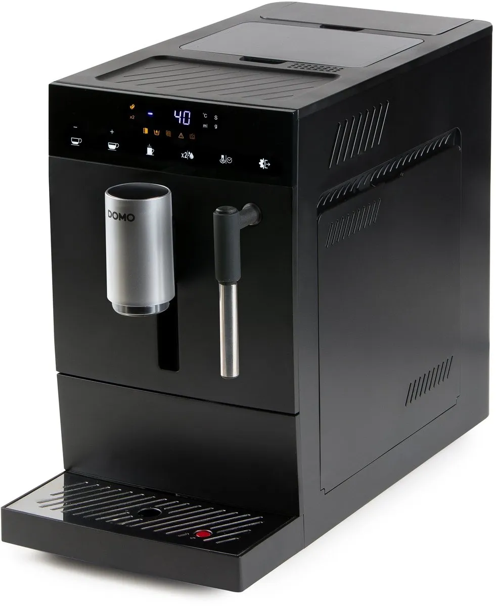 Domo DO1150K Volautomatische Espressomachine - Melkopschuimer - 19 Bar - Zwart