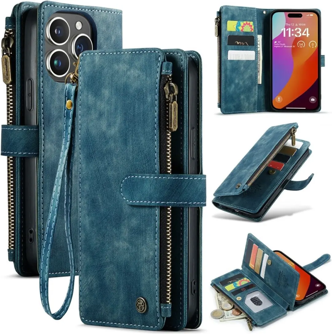 Caseme C30 Book Case iPhone 16 Pro Max Hoesje