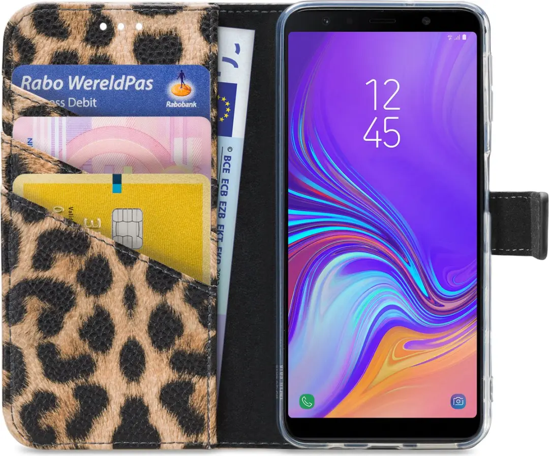 My Style MSFWLT1066 Telefoonhoesje - Samsung Galaxy A7 (2018) - Bruin - afbeelding 6 van 6