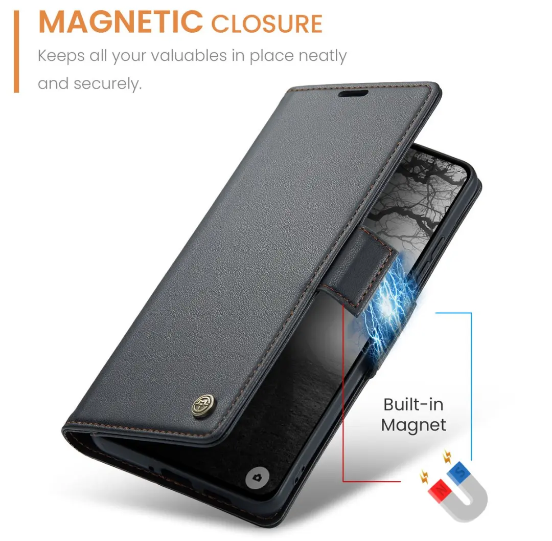 CaseMe Wallet Case OnePlus 12 - RFID Bescherming - Zwart