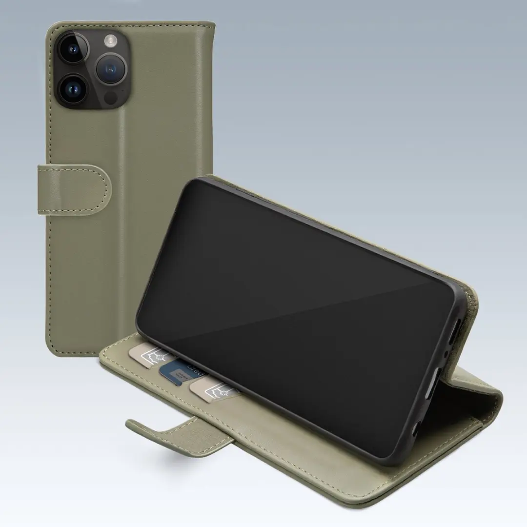 Mobilize Premium Gelly Wallet Bookcase iPhone 14 Pro Max - Groen