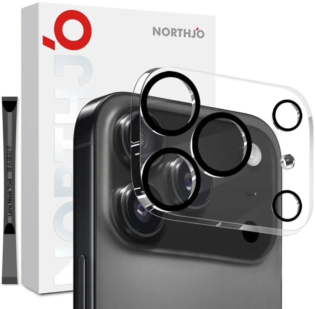 NORTHJO 9H Camera Lens Protector iPhone 17 Pro