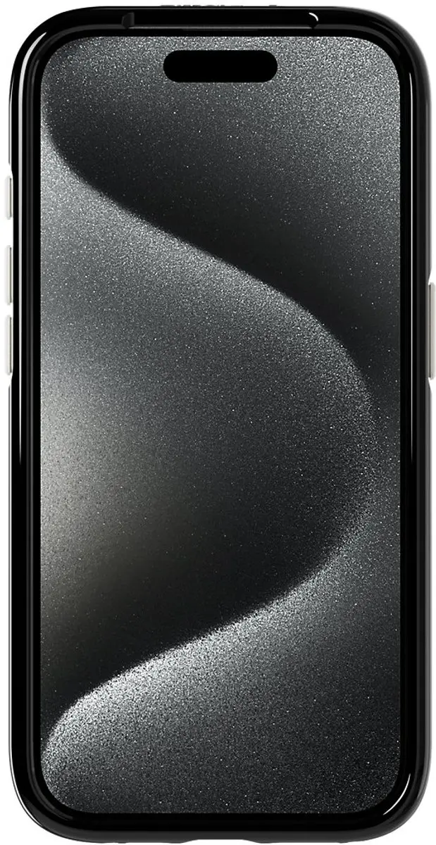 Tech21 Evo Crystal Kick iPhone 15 Pro Hoesje - T21-10261 - Zwart