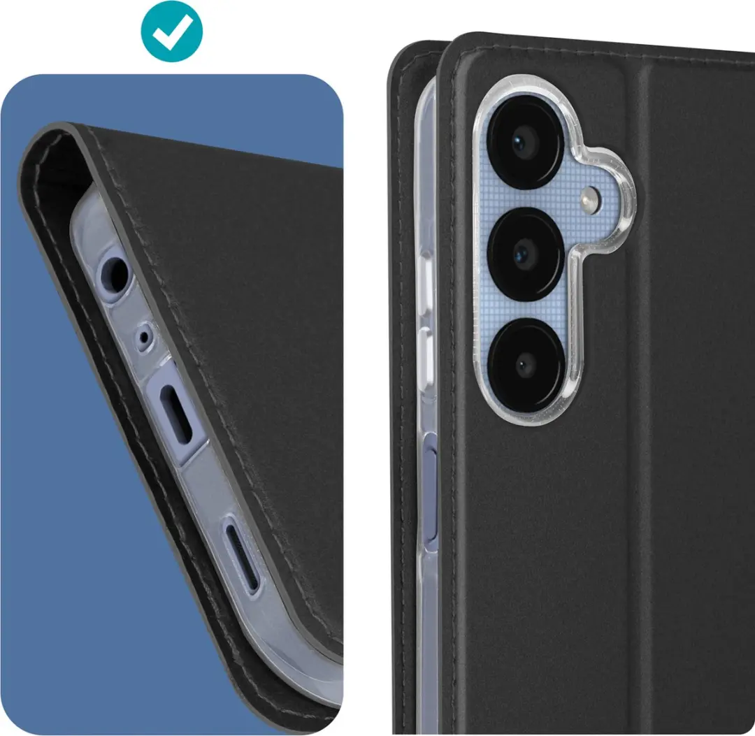 Dux Ducis Folio Pro Telefoonhoesje - Samsung Galaxy A25 5G - Zwart