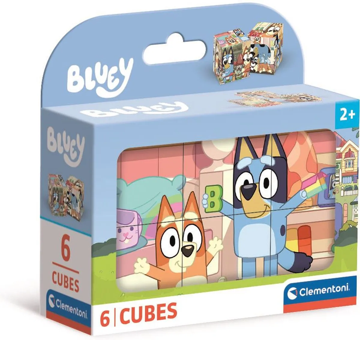 Clementoni Bluey 6 Blokken Puzzel