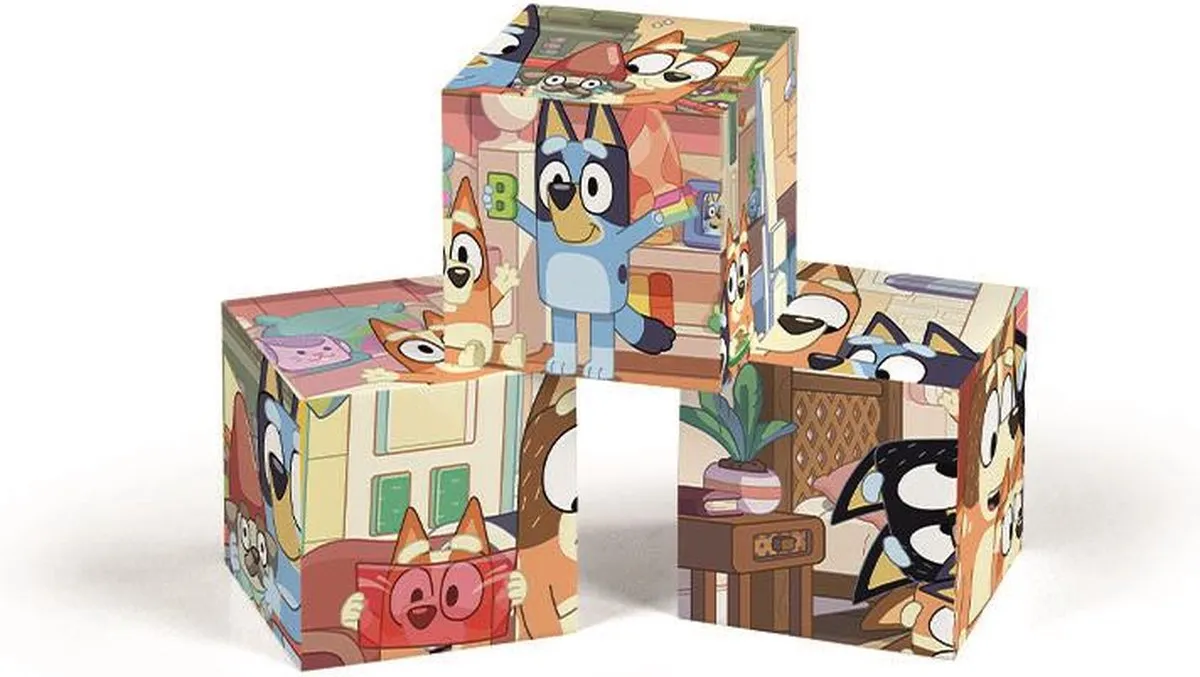 Clementoni Bluey 6 Blokken Puzzel - 6 Stuks