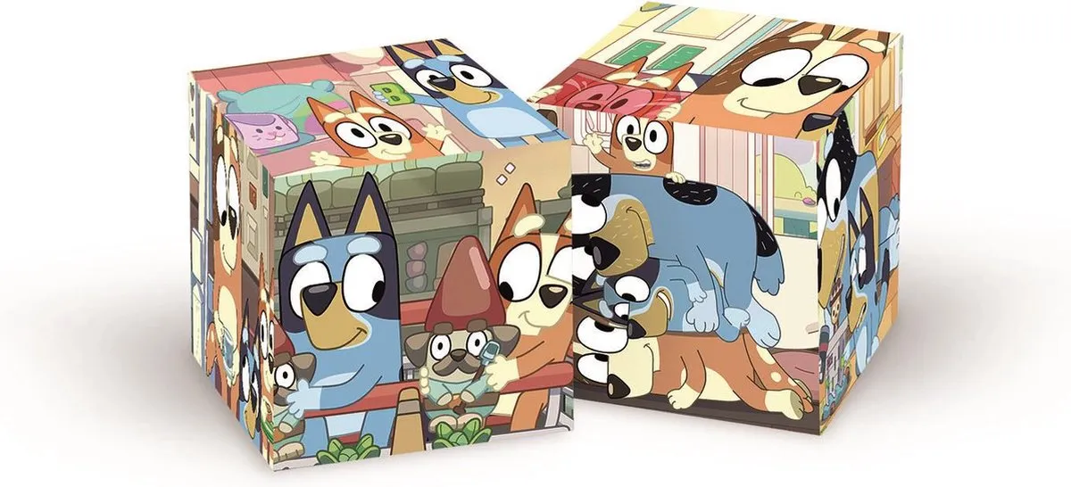 Clementoni Bluey 6 Blokken Puzzel - 6 Stuks