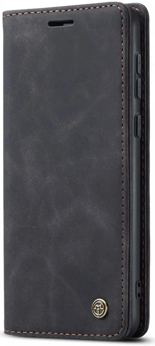 Caseme 013 Hoesje Samsung Galaxy A55 - Book Case - 2 Pasjes - Zwart