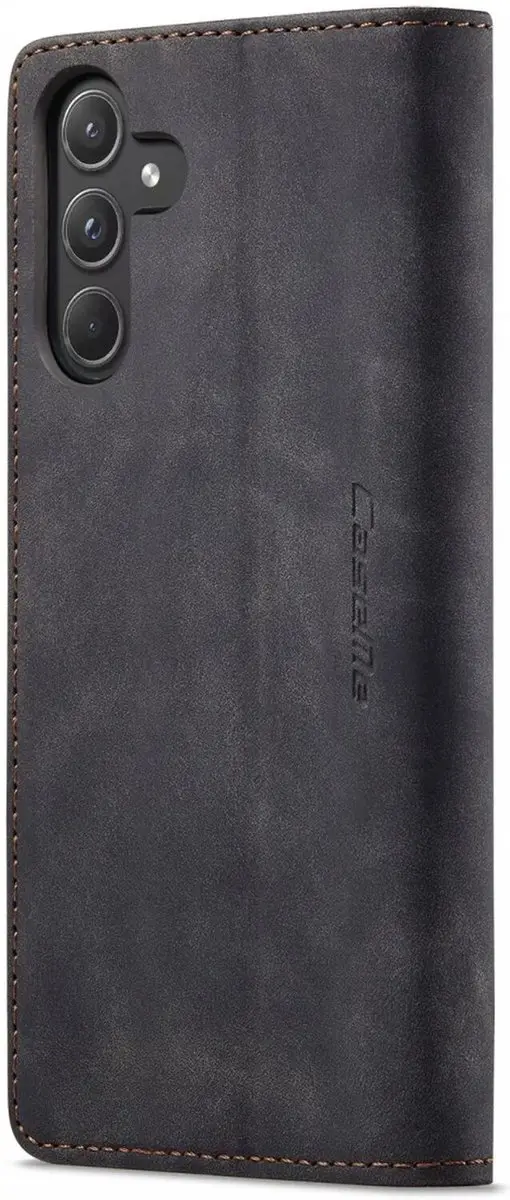 Caseme 013 Hoesje Samsung Galaxy A55 - Book Case - 2 Pasjes - Zwart