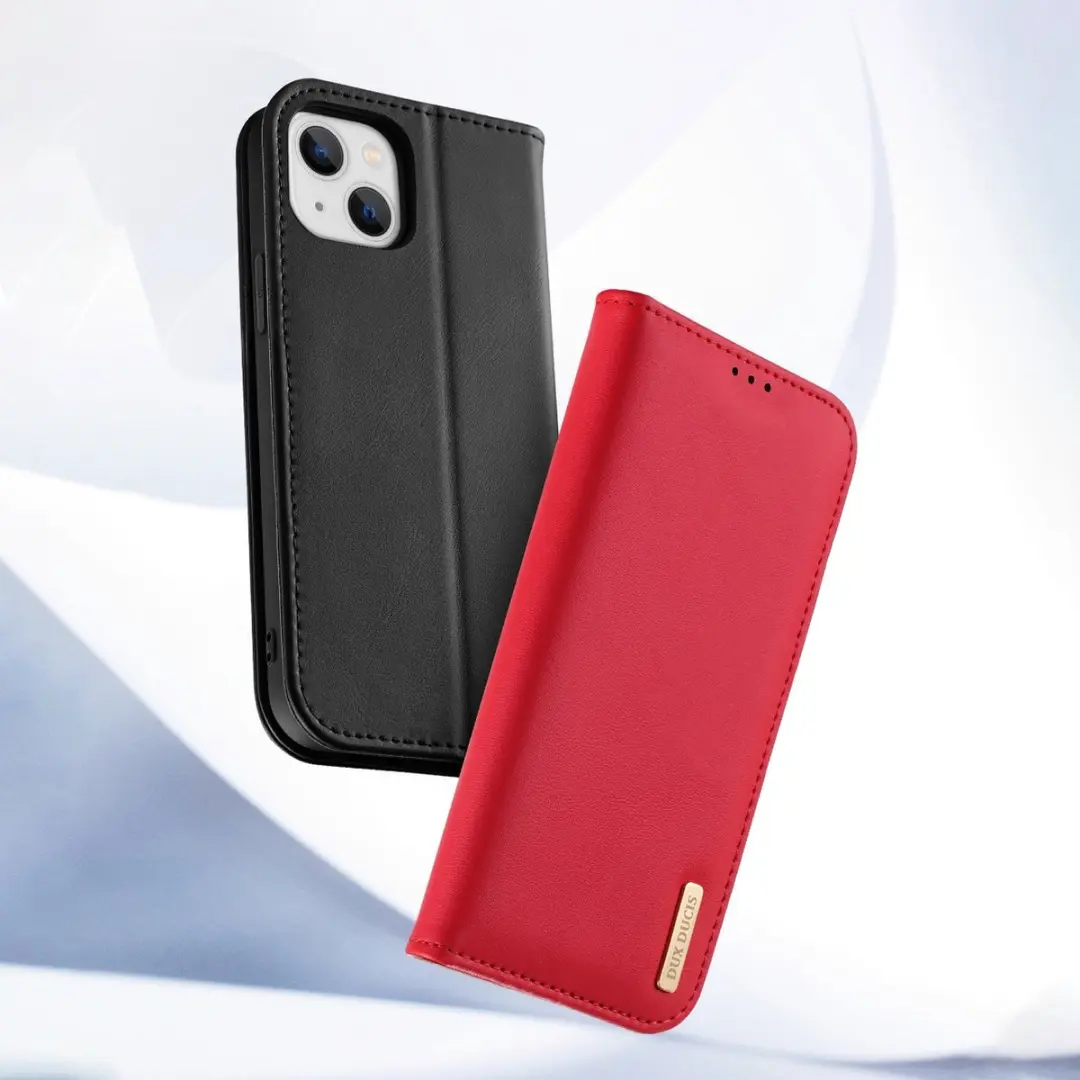Dux Ducis Hivo Apple iPhone 14 Pro Max Hoesje - RFID - 3 Pasjes - Bruin