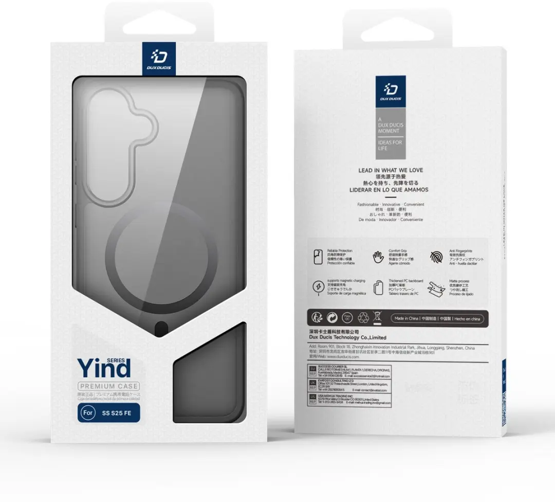 Dux Ducis Yind Hoesje Samsung Galaxy S25 FE - Zwart