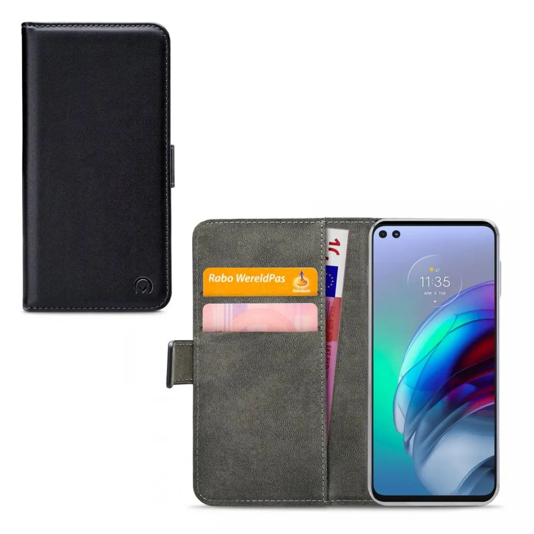 Mobilize Classic Gelly Wallet Bookcase Motorola Moto G100 - Zwart