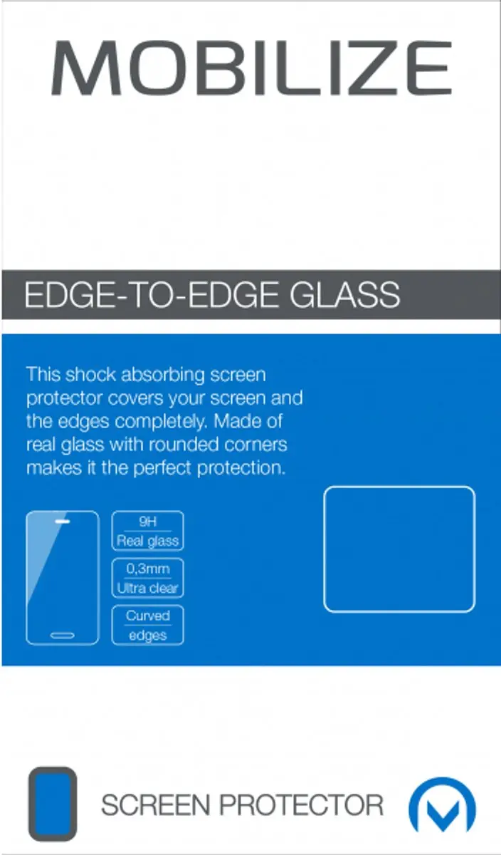 Mobilize iPhone 6/6s Glas Screenprotector - Wit