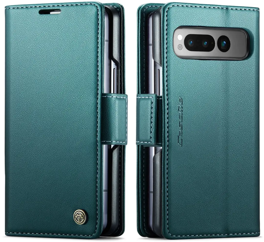 CaseMe Wallet Case Groen voor Google Pixel 9/10 - RFID & Magneetsluiting - 3 Pasjes