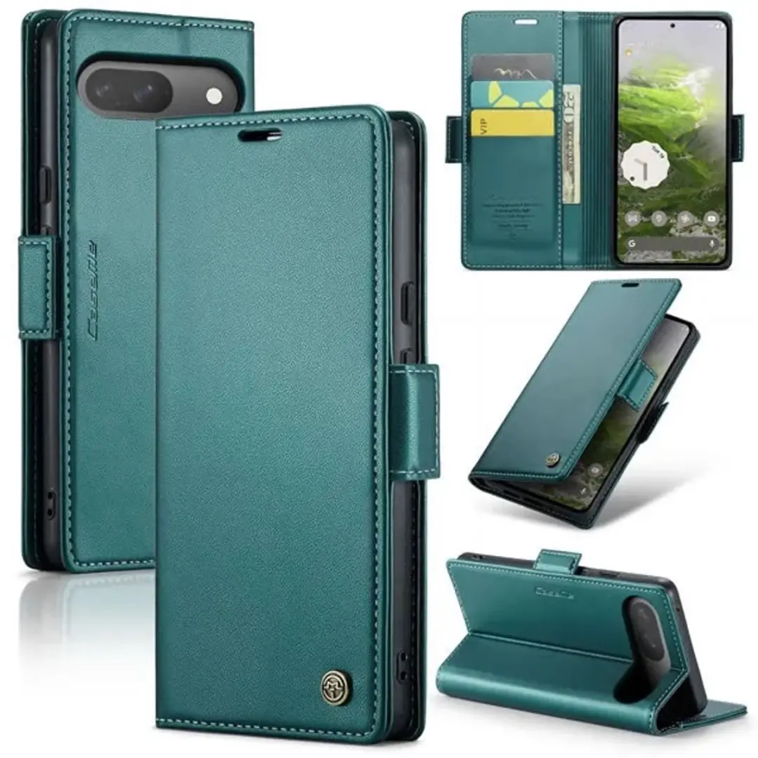 CaseMe Wallet Case Groen voor Google Pixel 9/10