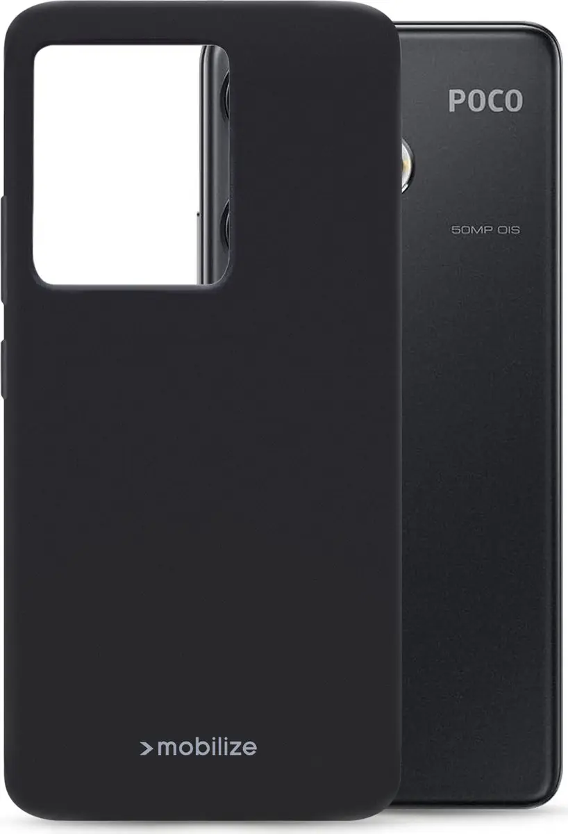 Mobilize POCO F6 Telefoonhoesje TPU - Zwart - MOB-RGCMB-POCOF6