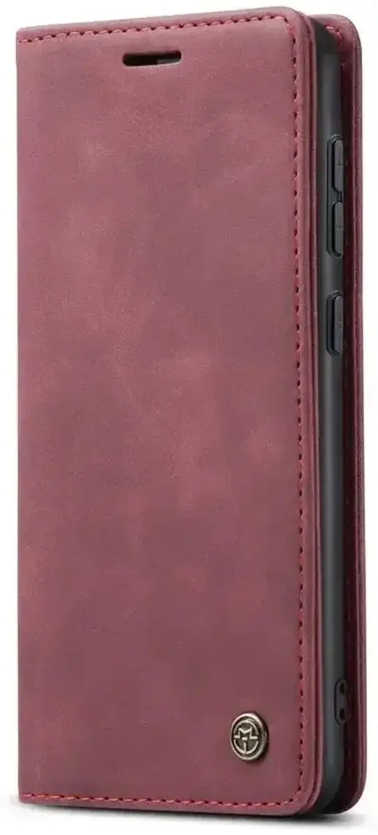 Caseme 013 Hoesje Samsung Galaxy S25 Plus - Book Case Rood - afbeelding 6 van 6