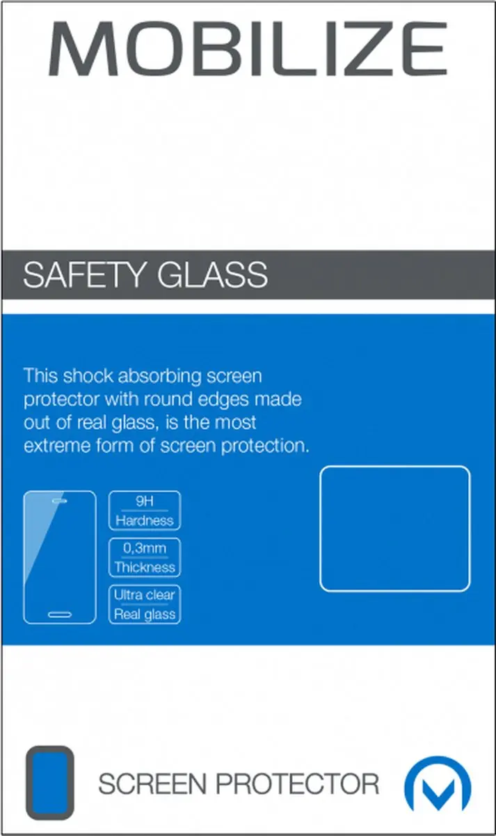 Mobilize iPhone X Screenprotector - Case Friendly