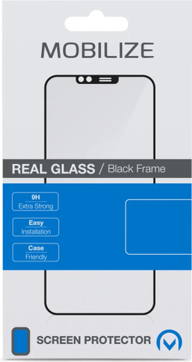 Mobilize Premium iPhone 15 Glazen Screenprotector - Zwart