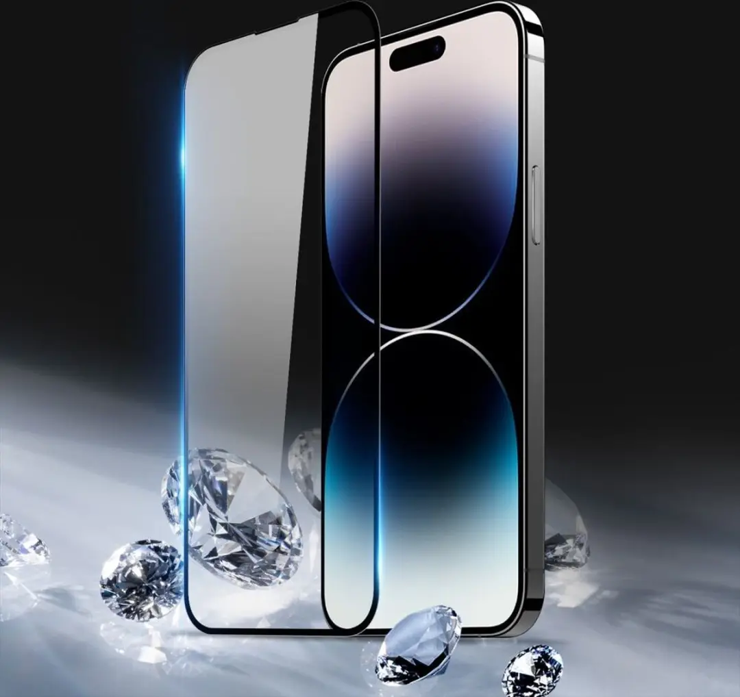 Dux Ducis Screenprotector iPhone 15 Pro - Tempered Glass - Zwart