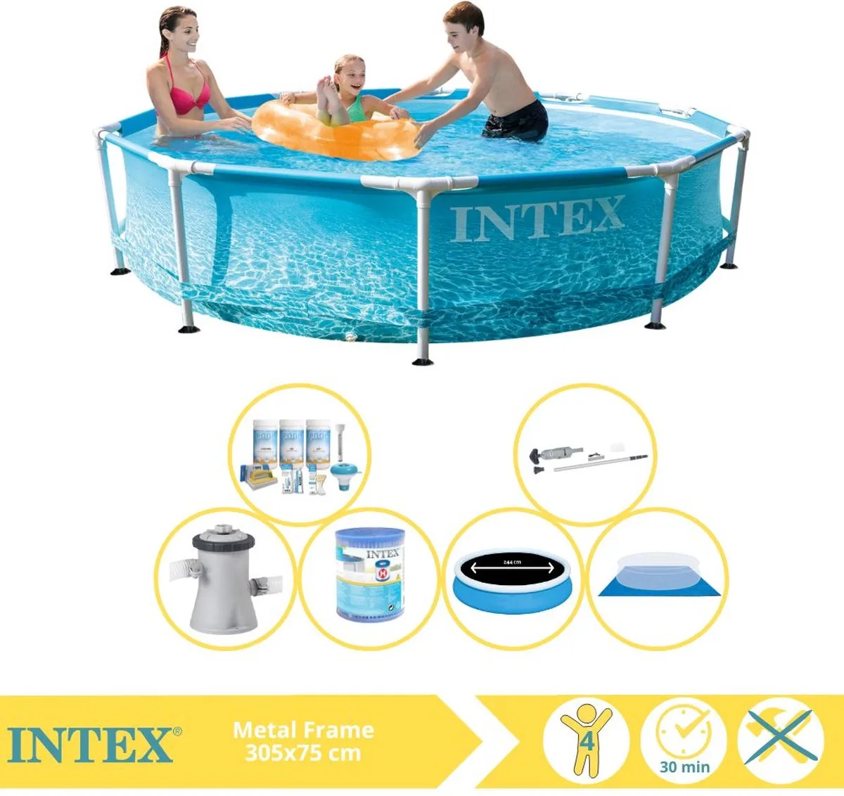 Intex Metal Frame Zwembad 305x76cm