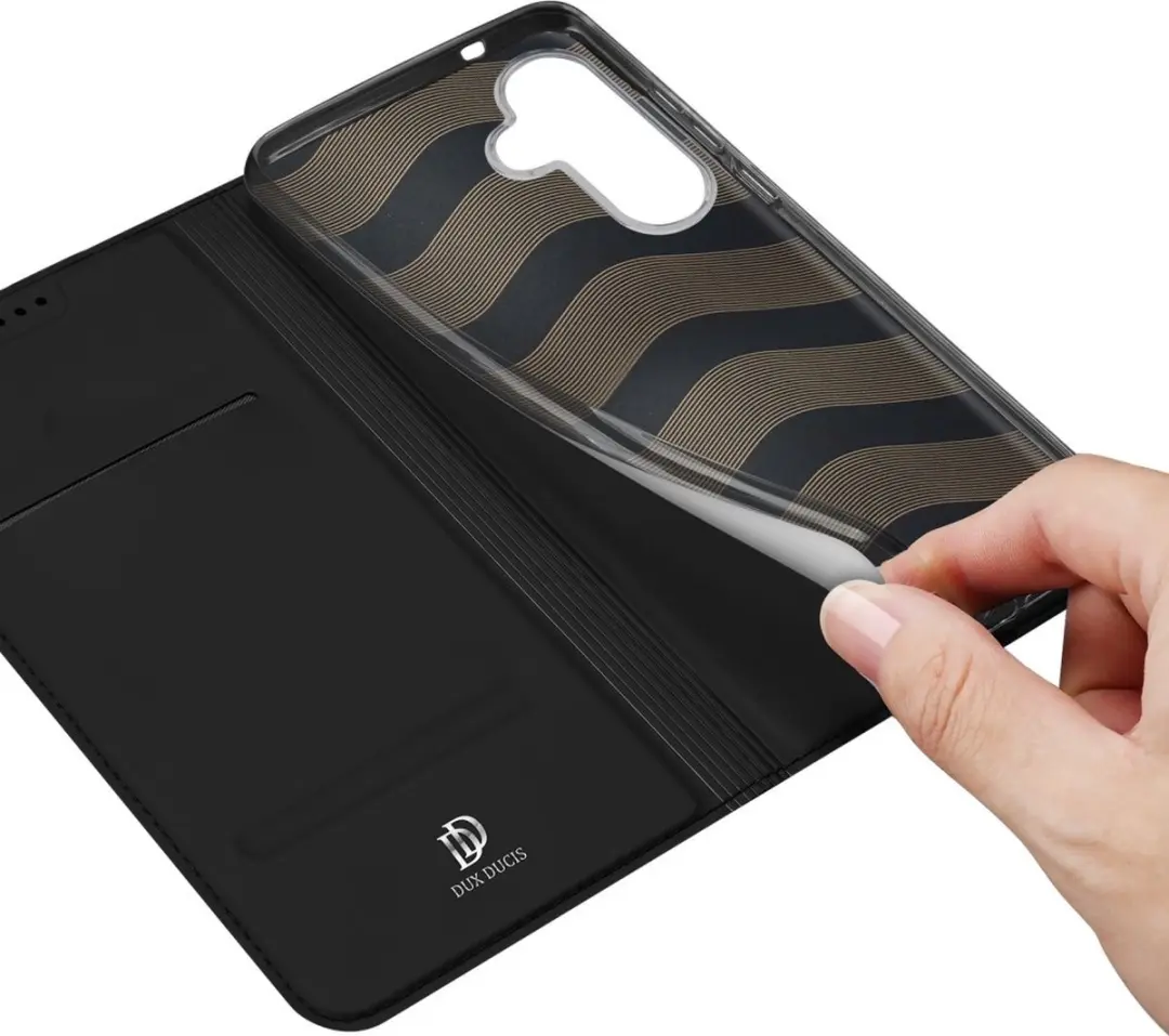 Dux Ducis Samsung Galaxy S25 Slim Bookcase Hoesje - Zwart