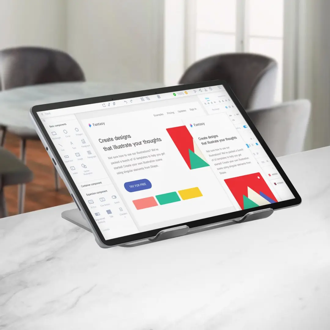 Mobilize Foldable MOB-DH-002 Tabletstandaard - Zilver Verstelbaar