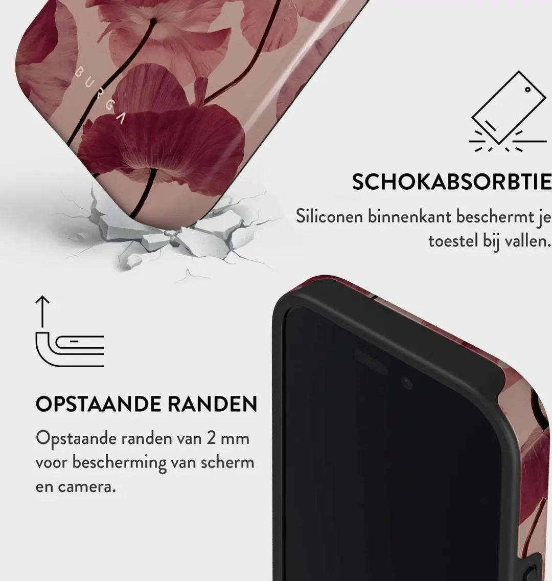 Burga Tough Case Apple iPhone 16 - Tender Kiss