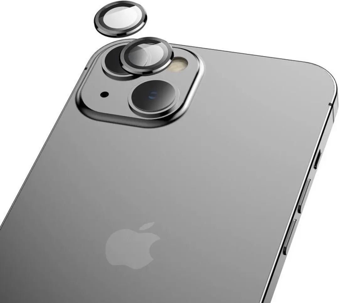 Hoco Camera Glasfolie iPhone 13/13 Mini - Zwart
