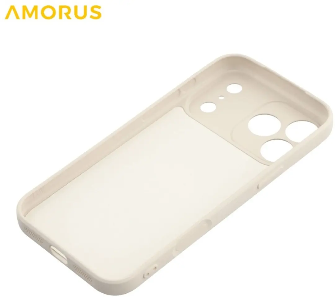 Amorus Hoesje iPhone 17 Pro Max - Ecru