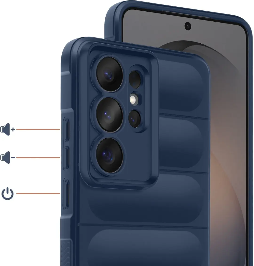 Amorus Hoesje Samsung Galaxy S26 Ultra Nachtblauw - Schokbestendig