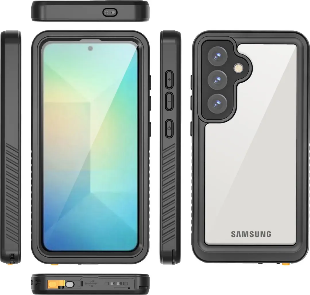 Redpepper Dot Plus SH00082072 Hoesje - Samsung Galaxy S25 - Waterproof - Zwart
