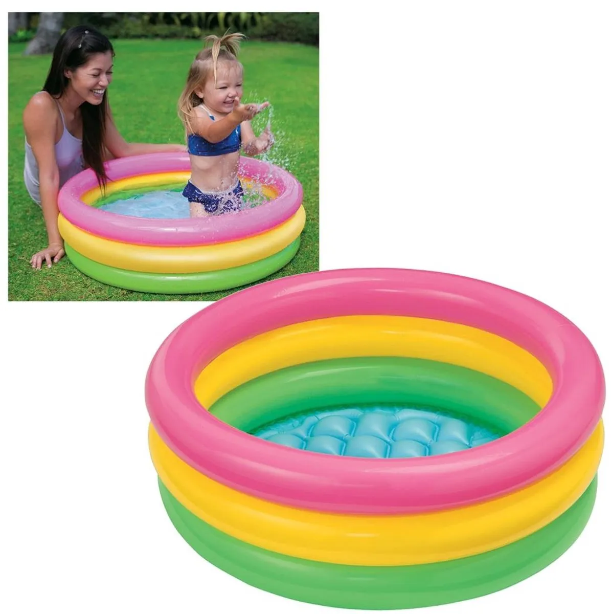 Intex Baby Opblaaszwembad Sunset Glow Ø86cm - 56L - afbeelding 6 van 6