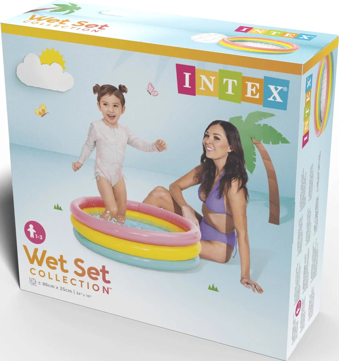 Intex Baby Opblaaszwembad Sunset Glow Ø86cm - 56L