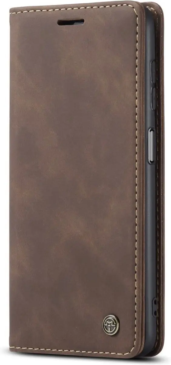 Caseme 013 Book Case Hoesje Samsung Galaxy A12 - Donkerbruin