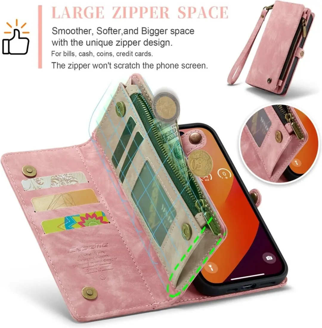 Caseme 008 Hoesje iPhone 16 Pro Max - Roze
