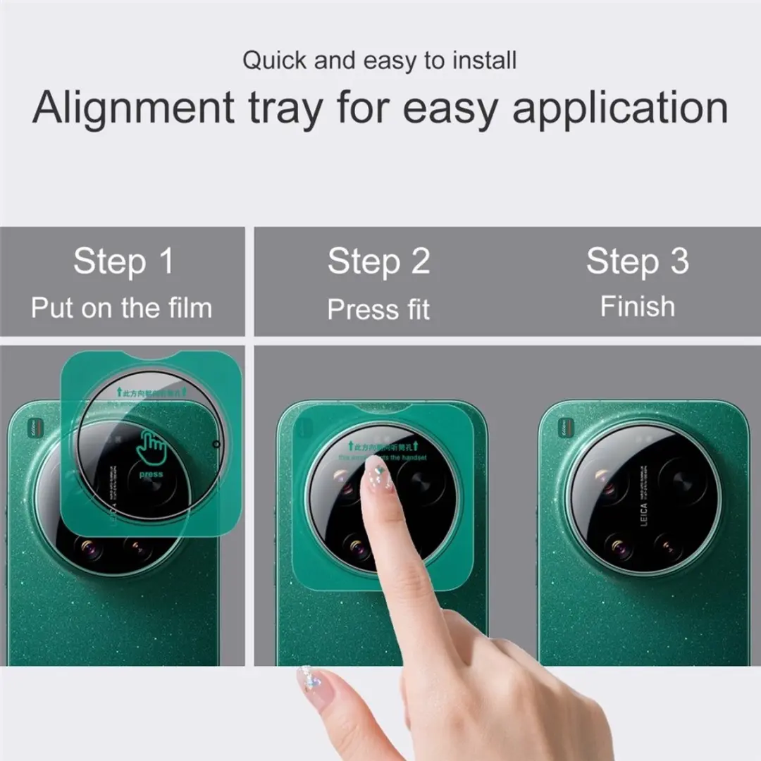Imak 9H Tempered Glass Camera Lens Protector Xiaomi 17 Ultra - Transparant