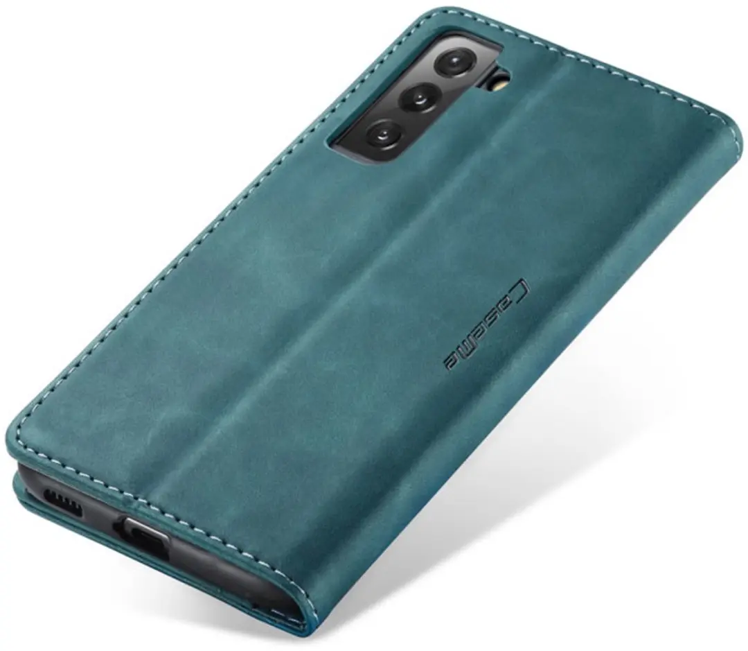 CaseMe Galaxy S21 Plus Wallet Book Hoesje G996-13 - Donkerblauw