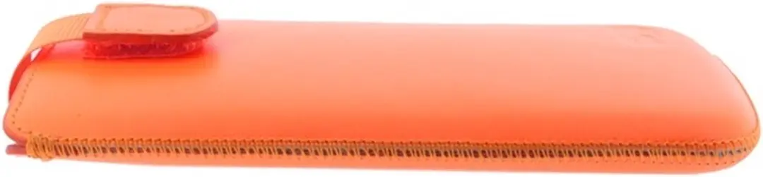 Senza Slide Serie Echt Leer Insteekhoes - Neon Orange - 4 Stuks
