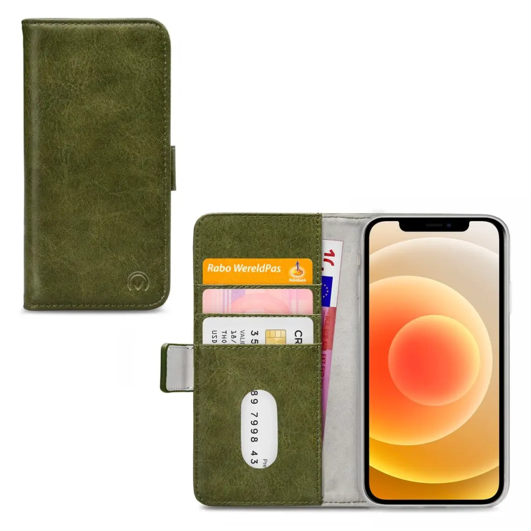 Mobilize iPhone 12 Elite Gelly Wallet Book Case Groen - mpn-8718256935152