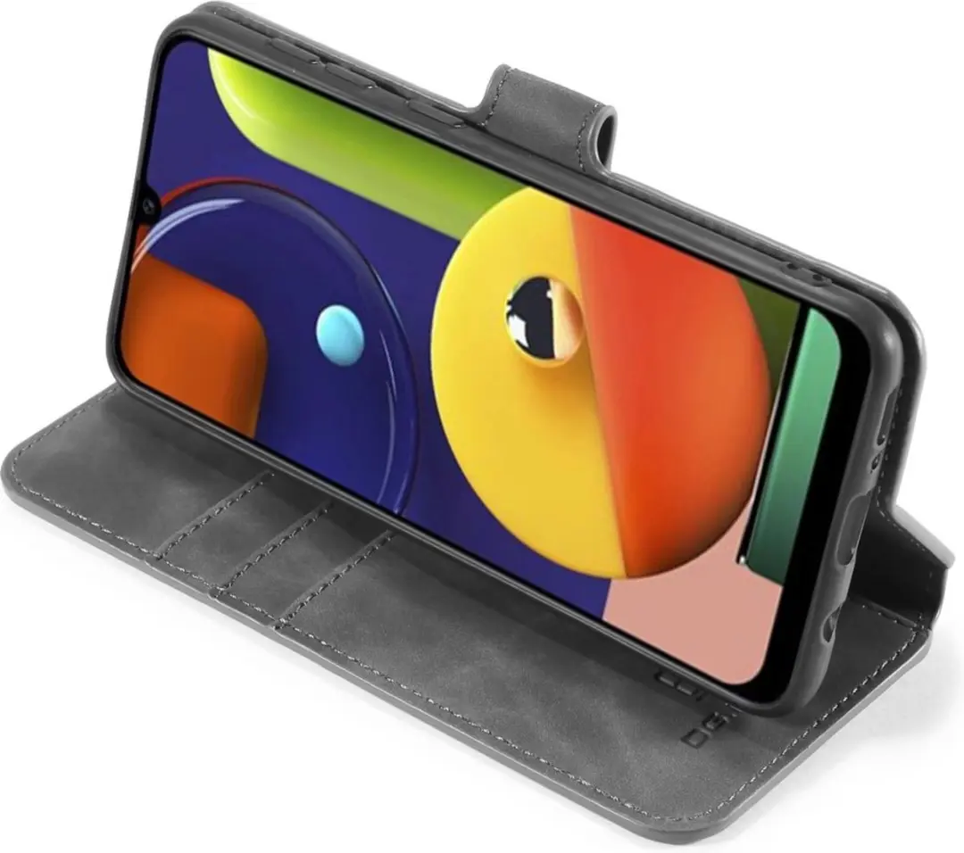 DG.MING Hoesje Samsung Galaxy S7 Edge - 3 Pasjes Grijs