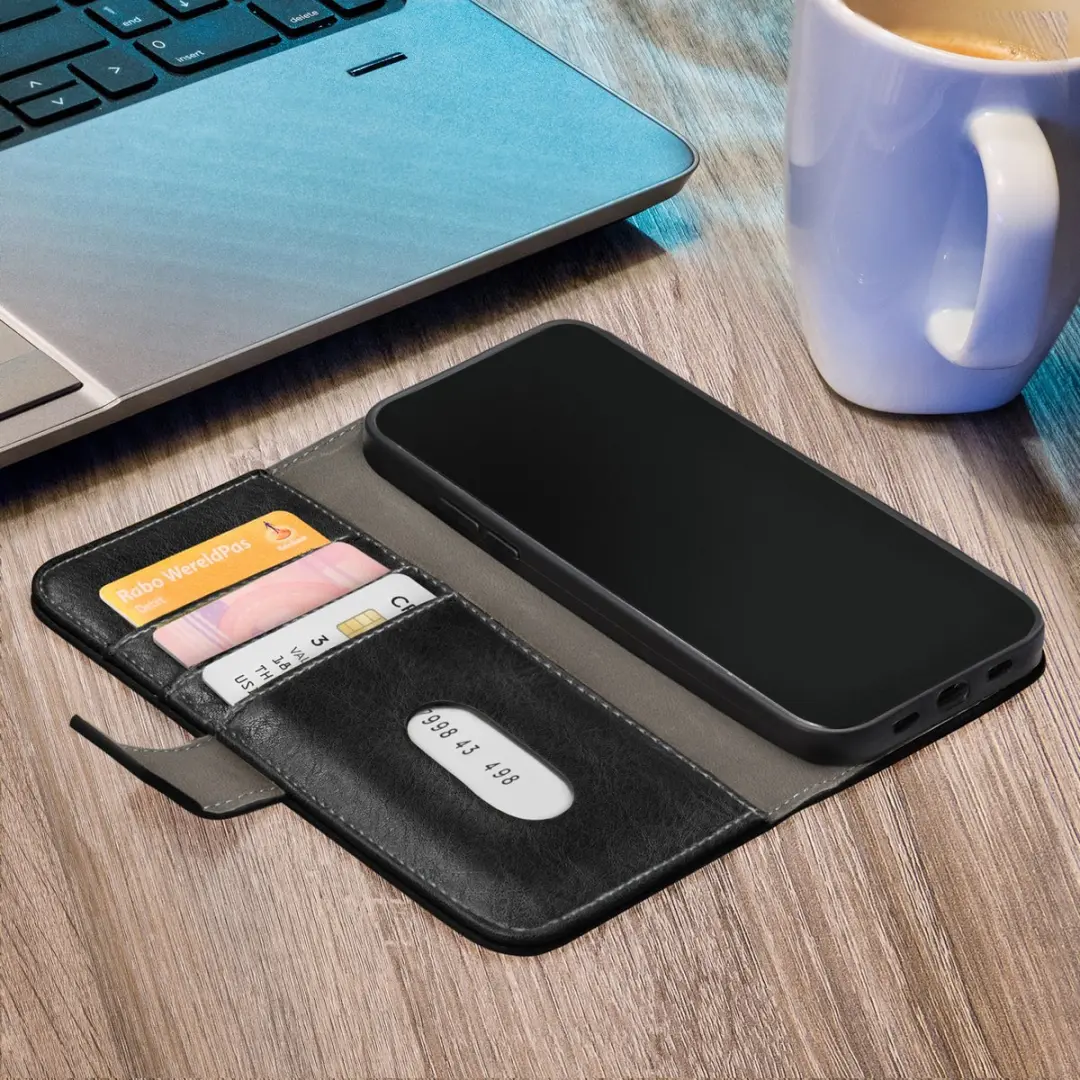 Mobilize iPhone 13 Pro Elite Gelly Wallet Book Case mpn-8718256954719 - Zwart