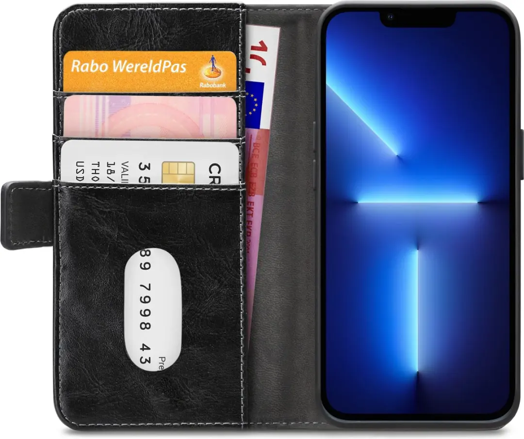 Mobilize iPhone 13 Pro Elite Gelly Wallet Book Case mpn-8718256954719 - Zwart