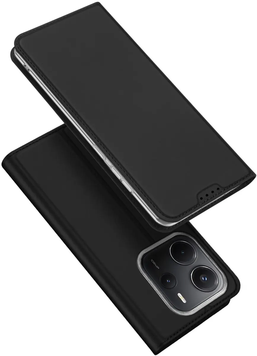 Dux Ducis Slim Softcase Bookcase Xiaomi Redmi Note 14 4G - Zwart
